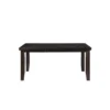 Urbana Extendable Dining Table Wood/Espresso With Black Faux Leather - Acme Furniture