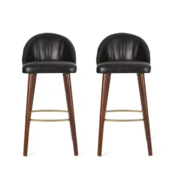 2pc Cullimore Contemporary Channel Stitch Counter Height Barstools - Christopher Knight Home -Dine Furniture GUEST b2075cad d245 4ad1 89e7 ad4c5370388c