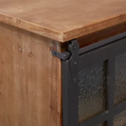 Industrial Wood Standing Wine Rack Brown - Olivia & May -Dine Furniture GUEST b225ab4b 58fc 4c22 aa01 4ef1fdc4fded