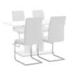 5pc Amanda Rectangular Dining Set White - Armen Living 1 5pc Amanda Rectangular Dining Set White - Armen Living -Dine Furniture GUEST b2a2bbb6 34a6 405d a194 33e672e1e6ed