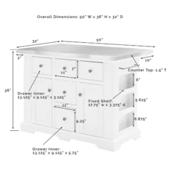 Julia Stainless Steel Top Kitchen Island With 2 Upholstered Saddle Counter Height Barstools White - Crosley 20 Julia Stainless Steel Top Kitchen Island With 2 Upholstered Saddle Counter Height Barstools White - Crosley -Dine Furniture GUEST b30b3551 bca0 45ec a22e e3885bd5963f