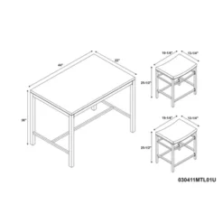 3pc Betty Pub Dining Sets Wood/Brown - Linon 13 3pc Betty Pub Dining Sets Wood/Brown - Linon -Dine Furniture GUEST b41140cf de1c 4143 a4dd e57aa7d1ddab