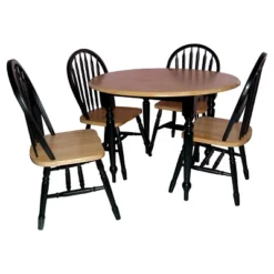 5pc Double Drop Leaf Dining Set Wood - Buylateral -Dine Furniture GUEST b43b35d1 ce16 4fa2 8e10 c83777e7b051