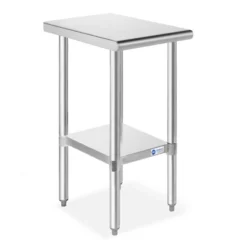 GRIDMANN Stainless Steel Tables With Undershelf, NSF Commercial Kitchen Work & Prep Tables For Restaurant And Home -Dine Furniture GUEST b4505572 2b07 4f32 afda 4cf5355d3bec
