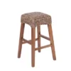 JONATHAN Y Maui Rustic Bohemian Hyacinth/Wood Backless Bar Stool, Brown Wash Woven Seat With Natural Wood Frame -Dine Furniture GUEST b5d812d7 8250 46da aa29 eee15c4dbcb9