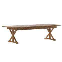 Merrick Lane 9' X 40" Rectangular Antique Rustic Solid Pine Foldable Dining Table With Crisscross Legs 28 Merrick Lane 9' X 40" Rectangular Antique Rustic Solid Pine Foldable Dining Table With Crisscross Legs -Dine Furniture GUEST b6ba010f d14e 49cd 97ad 7d515044a8e9
