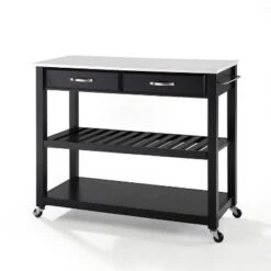 Granite Top Kitchen Prep Cart - Crosley -Dine Furniture GUEST b6c3fe73 34be 4e9d be95 ea06b6a07a0a
