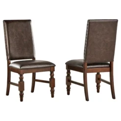 Set Of 2 Fitzgerald Nailhead Accent Side Dining Chair - Inspire Q 11 Set Of 2 Fitzgerald Nailhead Accent Side Dining Chair - Inspire Q -Dine Furniture GUEST b771f68f 6cac 4484 8eaa 5cd3171bec45