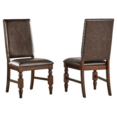 Set Of 2 Fitzgerald Nailhead Accent Side Dining Chair - Inspire Q 7 Set Of 2 Fitzgerald Nailhead Accent Side Dining Chair - Inspire Q - Image 5