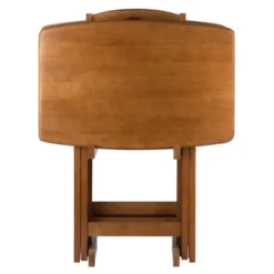 5pc Dylan Oversize Snack Table Set Teak Brown - Winsome -Dine Furniture GUEST b7d1db40 b45d 44d4 b796 2b371bb8f654