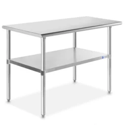 GRIDMANN Stainless Steel Tables With Undershelf, NSF Commercial Kitchen Work & Prep Tables For Restaurant And Home -Dine Furniture GUEST b8cda523 e031 4d28 84a9 ebfde0988a76