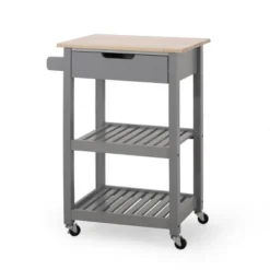 Dade Kitchen Cart With Wheels - Christopher Knight Home -Dine Furniture GUEST b91025d1 d268 4b6f 857d 55ade56104b6