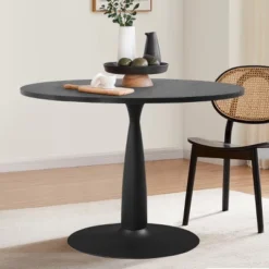 35.5'' Haven Round Top Pedestal Dining Table-The Pop Maison -Dine Furniture GUEST b9730592 56ad 4c18 a71a 380ea71a080c