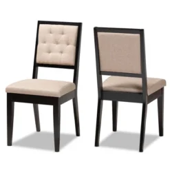 2pc Gideon Wood Dining Chair Set - Baxton Studio 21 2pc Gideon Wood Dining Chair Set - Baxton Studio -Dine Furniture GUEST b996233f b138 4602 86f9 8815803e4cfc
