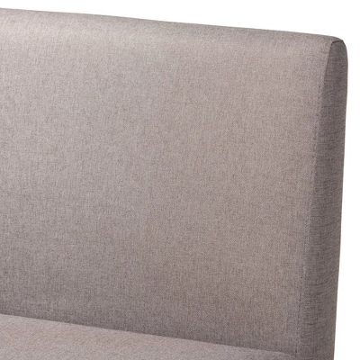 4pc Odessa Mid-Century Modern Fabric Upholstered Wood Dining Nook Set Walnut/Brown - Baxton Studio 8 4pc Odessa Mid-Century Modern Fabric Upholstered Wood Dining Nook Set Walnut/Brown - Baxton Studio - Image 6