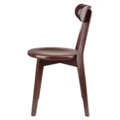 2pc Pauline Chair Set Walnut - Winsome -Dine Furniture GUEST ba12fbdd c4b9 49bf 8afc db2bea97a2e8
