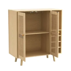 Loft & Luv Coda Bar Cabinet Natural - Atlantic -Dine Furniture GUEST ba91c5be 7845 41a3 936c a44fe39ec0a5