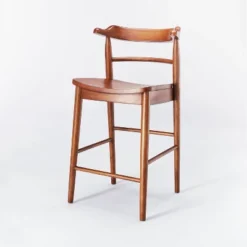 Kaysville Curved Back Wood Counter Height Barstool - Threshold™ Designed With Studio McGee -Dine Furniture GUEST baa82fbe ac12 4c2a 9ae3 99bba3e5e2ba