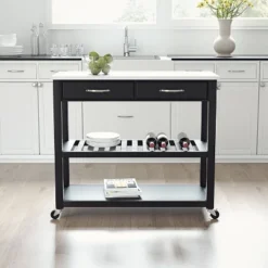 Granite Top Kitchen Prep Cart - Crosley