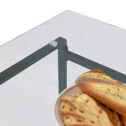 Monash 47"x32" Rectangular Modern Tempered Glass With 4 Point/Leg Dining Table -The Pop Maison -Dine Furniture GUEST bd77f3b1 06d2 448a ad28 932d94c52564