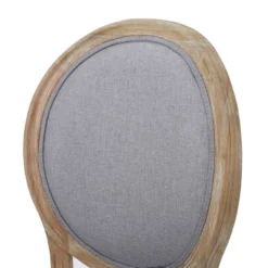 Set Of 4 Phinnaeus French Country Fabric Dining Chairs Light Gray/Natural - Christopher Knight Home -Dine Furniture GUEST bd9221c1 75c9 4340 8e00 90508b28fe42