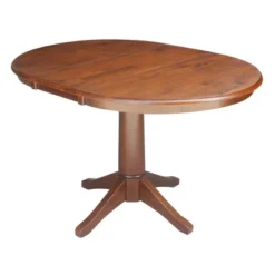 36" Magnolia Round Top Dining Table With 12" Leaf - International Concepts -Dine Furniture GUEST bdace157 b111 4948 99c1 7e3821e5d557