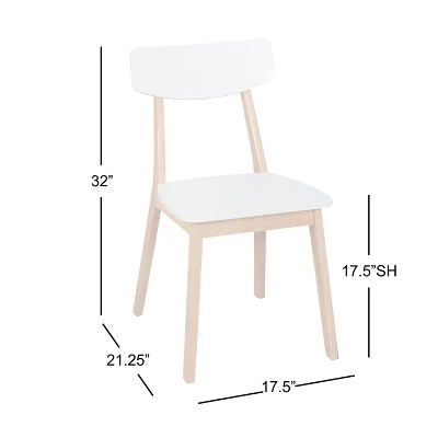 5pc Perla Dining Set White/Natural - Buylateral 8 5pc Perla Dining Set White/Natural - Buylateral - Image 6