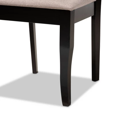 7pc Mael Dining Set Dark Brown/Espresso - Baxton Studio 6 7pc Mael Dining Set Dark Brown/Espresso - Baxton Studio - Image 4