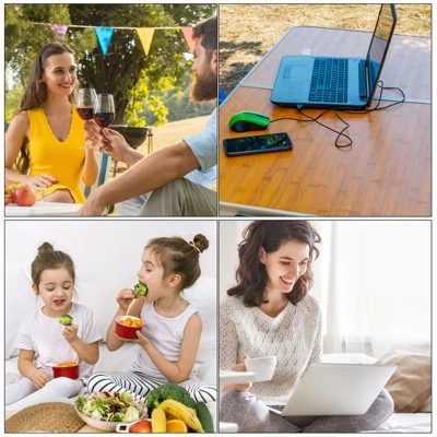 Unique Bargains Foldable Portable Reading Working Laptop Desk 24 X 16.1 X 10.6-inch 1 Pc 6 Unique Bargains Foldable Portable Reading Working Laptop Desk 24 X 16.1 X 10.6-inch 1 Pc - Image 4