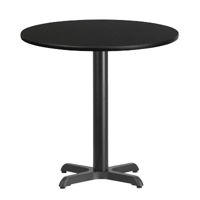 Emma And Oliver 30" Round Laminate Table Top With 22"x22" Table Height Base 7 Emma And Oliver 30" Round Laminate Table Top With 22"x22" Table Height Base - Image 5