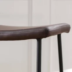 Set Of 2 Easton Saddle Counter Height Barstools Brown/Black - Acessentials -Dine Furniture GUEST bf9ce6c2 313b 488a b100 3cf7a8eccd69