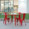 Emma And Oliver Indoor/Outdoor Dining Table, 31.5" Square All Weather Poly Resin Top With Steel Base 1 Emma And Oliver Indoor/Outdoor Dining Table, 31.5" Square All Weather Poly Resin Top With Steel Base -Dine Furniture GUEST c0d4592c c10e 443f a110 1d4756e0c44c
