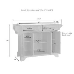 Lafayette Wood Top Full Size Kitchen Island/Cart Cherry/Natural - Crosley -Dine Furniture GUEST c3c56b87 b7ce 4a52 8d63 7039e5a81b61
