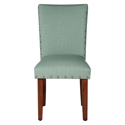 Set Of 2 Classic Parsons Chair With Nailhead Trim - Homepop 21 Set Of 2 Classic Parsons Chair With Nailhead Trim - Homepop - Image 19