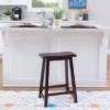 24" Saddle Counter Height Barstool Wood Brown - Linon 1 24" Saddle Counter Height Barstool Wood Brown - Linon -Dine Furniture GUEST c40ba188 5949 429a a676 6ec414885541