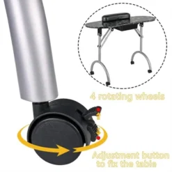 LEIBOU Professional 36 Inch Foldable Manicure Nail Technician Table With Removable Wrist Rest Cushion, Drawer, And Carrying Bag, Pattern -Dine Furniture GUEST c48a9014 7733 47fc 9d32 57794436cf7a