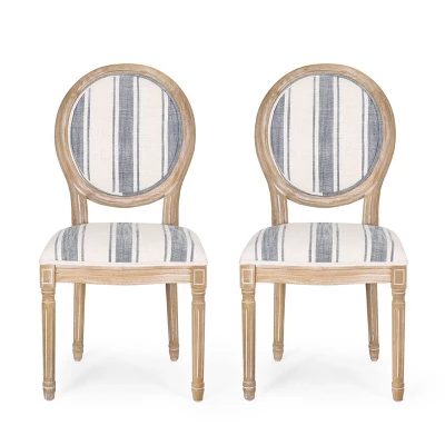 Set Of 2 Phinnaeus French Country Fabric Dining Chairs - Christopher Knight Home 10 Set Of 2 Phinnaeus French Country Fabric Dining Chairs - Christopher Knight Home - Image 8