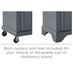 Avery Kitchen Cart Gray - Crosley -Dine Furniture GUEST c4f49161 ce1f 4e09 a41d 8a5670d69caa