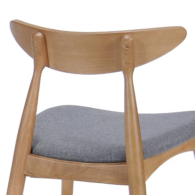 Set Of 2 Barron Dining Chair Gray - Christopher Knight Home 6 Set Of 2 Barron Dining Chair Gray - Christopher Knight Home - Image 4