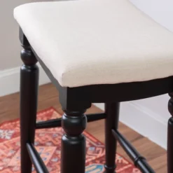 Marino Backless Barstool Wood - Linon -Dine Furniture GUEST c550c94a 72e6 440b b28c dd647c044309