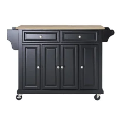 Full Size Wood Top Kitchen Cart Black - Crosley 11 Full Size Wood Top Kitchen Cart Black - Crosley -Dine Furniture GUEST c5e49b1e 886e 4b32 90ec 640b0d1c9dd9