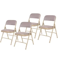 Set Of 4 Deluxe Fabric Padded Folding Chairs With Frame - Hampden Furnishings -Dine Furniture GUEST c5fc3aaf cc8c 44b2 b590 69455adfa536