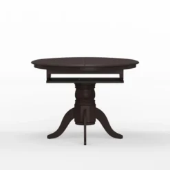 Glenwillow Home Single Pedestal Butterfly Leaf Dining Table With Self-Storing Leaf -Dine Furniture GUEST c6416b77 2c44 4ace a5fc a2131e3c9f37