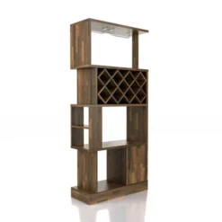 Wellster Wine Cabinet For 11 Wine Bottles And Stemware Rack - MiBasics -Dine Furniture GUEST c6ae5b12 815f 4baa b698 316acaba816b