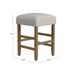 Square Mini Grid Pattern Counter Height Barstool Sage - HomePop -Dine Furniture GUEST c6d06380 3db6 4d37 9065 8a749e9795d5