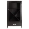 X-Panel Modular Bordeaux Wine Cabinet Wood/Black Espresso - Winsome