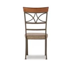 Set Of 2 Carter Dining Chair Metal/Tan/Cherry - Powell Company 12 Set Of 2 Carter Dining Chair Metal/Tan/Cherry - Powell Company -Dine Furniture GUEST c892aa3f 0eac 4ed9 b699 24a2a996e7b7