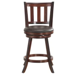 Costway Set Of 2 25'' Swivel Bar Stool Leather Padded Dining Kitchen Pub Bistro Chair High Back 19 Costway Set Of 2 25'' Swivel Bar Stool Leather Padded Dining Kitchen Pub Bistro Chair High Back -Dine Furniture GUEST c9b81610 3a06 4eab a028 314e996614a3