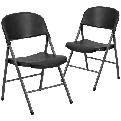 Emma And Oliver 2 Pack Home & Office 330 Lb. Capacity Foldable Plastic Chair 15 Emma And Oliver 2 Pack Home & Office 330 Lb. Capacity Foldable Plastic Chair - Image 13