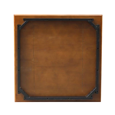 Solid Wood Top Table With Shaker Legs Black/Red International Concepts 8 Solid Wood Top Table With Shaker Legs Black/Red International Concepts - Image 6